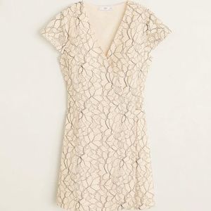 Floral embroidery dress